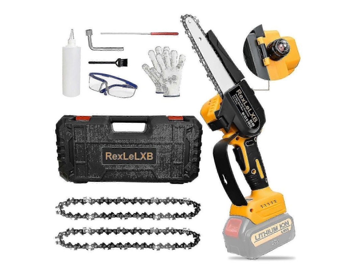 Moto Sierra Inalámbrica 6" 500w Batería Litio Dewalt 18/20v Madera Jardín Mini Eléctrica Poda