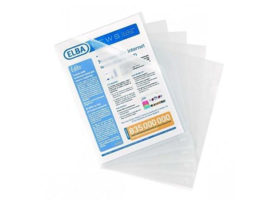 Carpeta Portafolios Elba 100 Unidades Transparente Din A4 (100 Unidades)