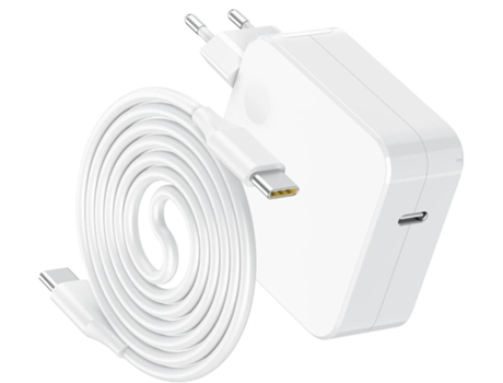Cargador de interfaz DIKUMI 96W tipo c para macbook blanco