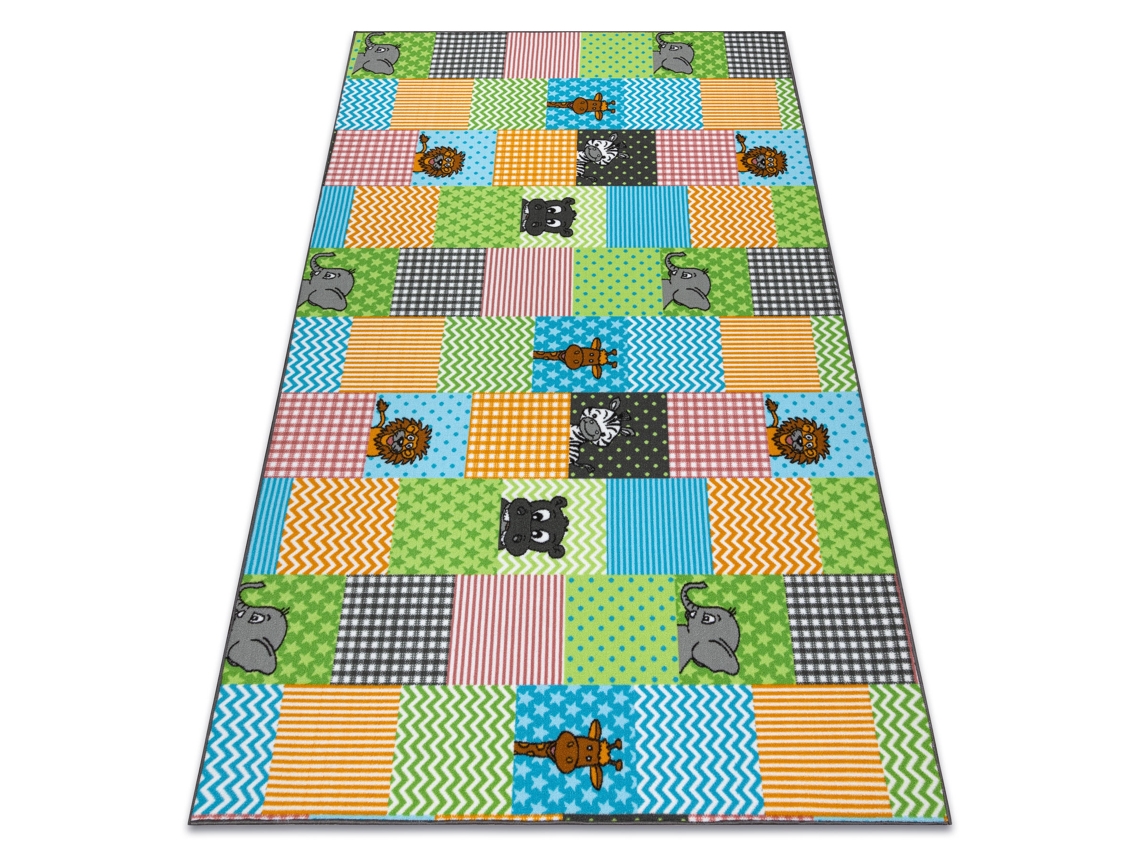 Alfombra Para Niños Zoo Animales (100 x 150 cm)
