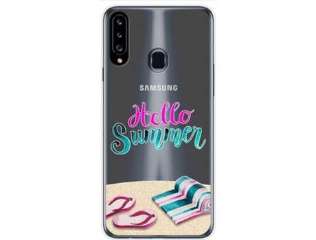 Carcasa Samsung Galaxy A20s TUMUNDOSMARTPHONE Dibujos Transparente Multicolor
