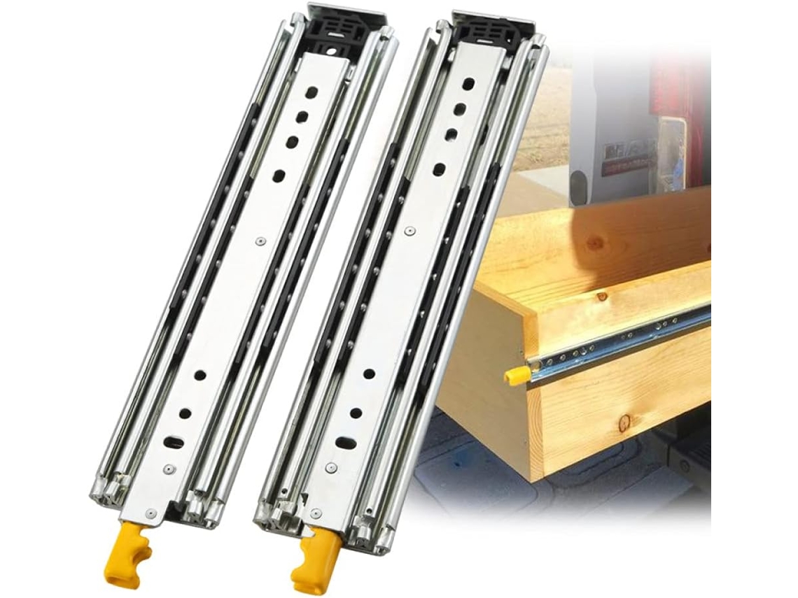 12-60 12 300 Mm Corredera Para Cajones De Alta Resistencia Con Cerradura, Pulgadas Totalmente