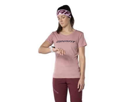 Camiseta de Mujer DYNAFIT Traverse Rosa (S)