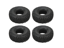 Juego De Neumáticos De Goma Rc De 1,9 Pulgadas Con Alto Agarre Y Absorción De Impactos Para Vehículos Todoterreno (4 Unidades)