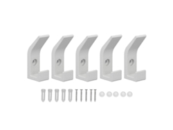 5 Piezas De Ganchos De Metal Resistentes Para Pared, Para Sombreros, Toallas Y Mochilas