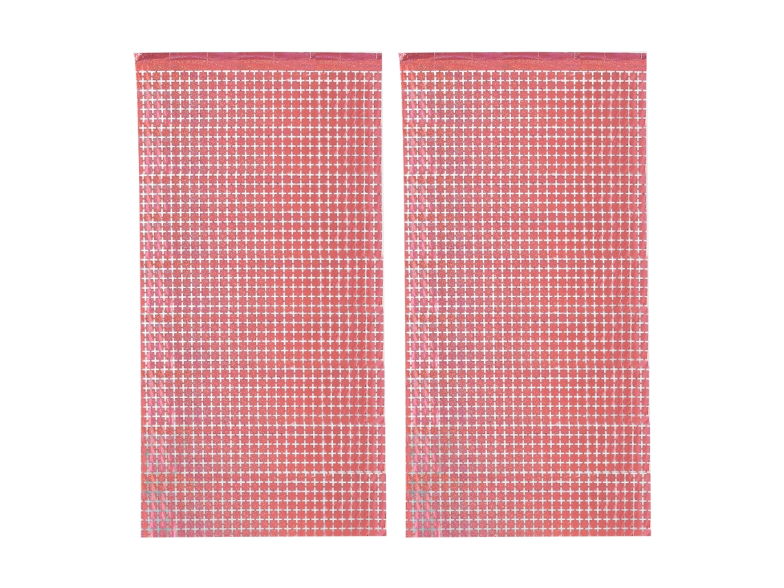 2 Cortinas con Flecos de Papel de Aluminio, Decoración para Fiestas y Eventos NEVEANCE