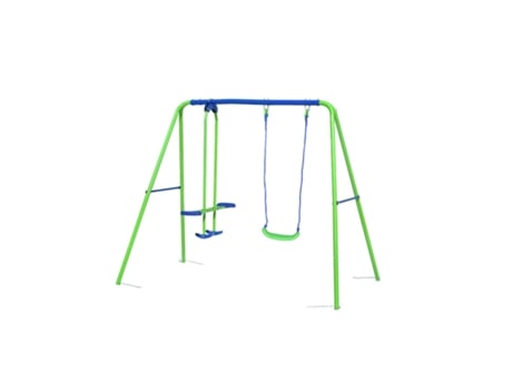 Columpio de jardín mecedora 3 años juguetes de exterior para niños de metal 220X140X182 Cm hasta 45 kg