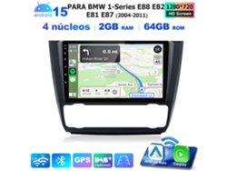 Radio Inalámbrica Con Carplay De 9" Para Bmw Serie 1 (e81, E82, E87, E88) 2004-2011 — 2 Gb + 64 Gb, Android Auto, Wifi, Gps, Quad-core