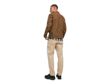 Abrigo para Hombre JACK & JONES (L - Polipiel - Multicolor)