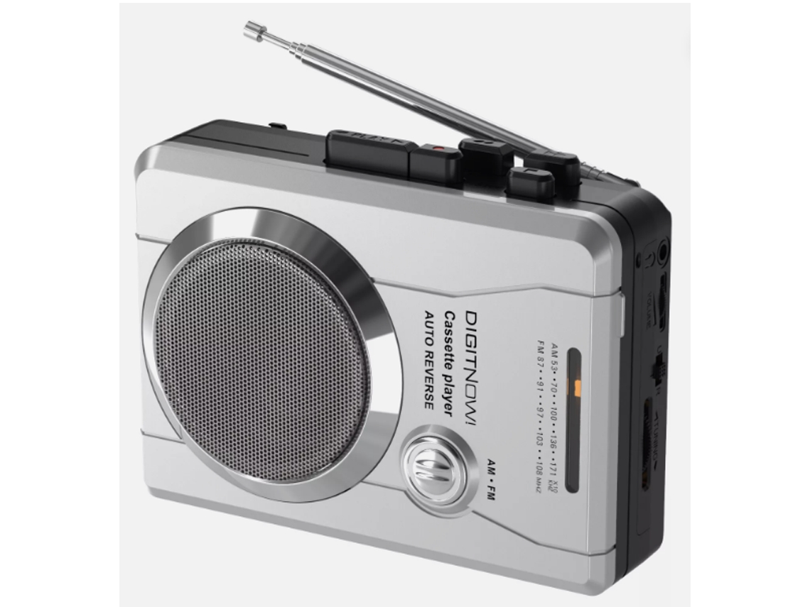 MEOIRUERY Radio portátil AM/FM con casete
