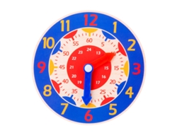 Reloj Rompecabezas De Madera Cognitivo Para Niños De 4 A 6 Años, Juguete Educativo Azul Marino.
