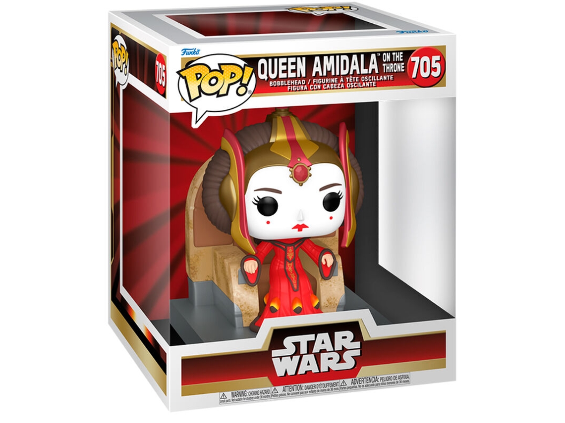 Figura Pop Deluxe Star Wars Reina Amidala en el trono B.active