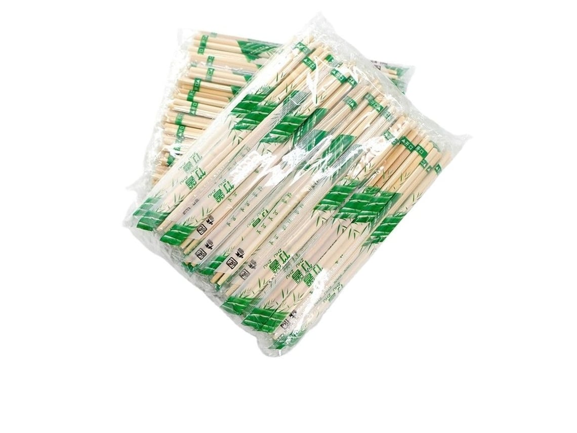 40 Palillos De Bambú Desechables Envasados Individualmente, Adecuados Para Uso En Restaurantes Y En El Hogar.