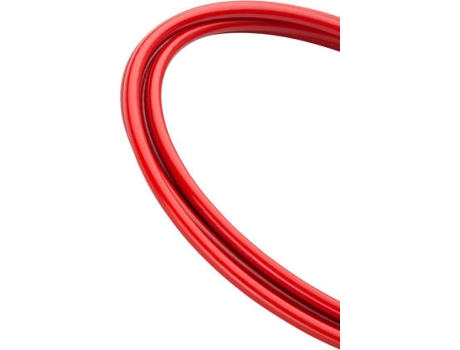 Cable de Freno JAGWIRE WORKSHOP Brake Housing 0,5 cm Keb Slick-Lube-Red 10M+End Caps (Rojo - TU)