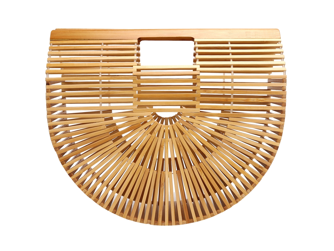 Bolso Vintage De Bambú, Tejido A Mano, Ecológico, Ideal Para La Playa, El Verano, Las Compras, Fiestas Y Viajes.