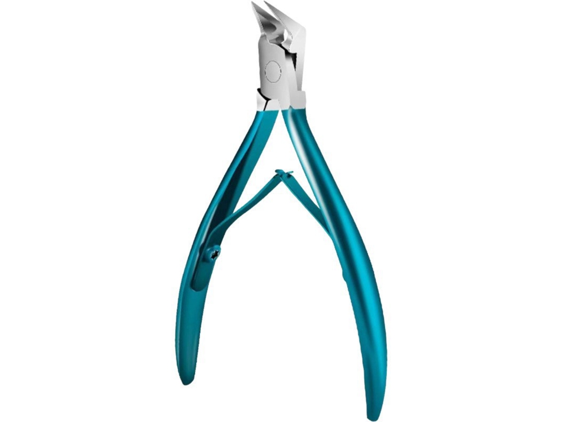 Cortaúñas Digitallab de acero inoxidable afilado, apto para uñas gruesas (azul)