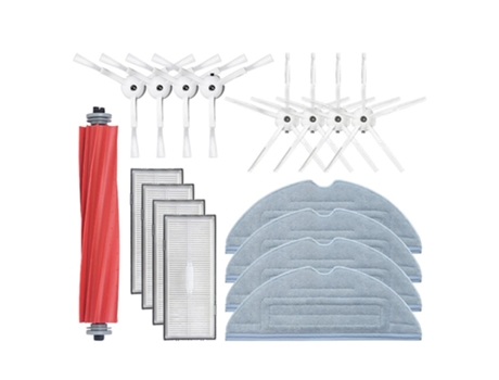17pcs filtro hepa escova lateral principal pano esfregão para roborock g10s