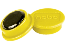 Pack 10 Imanes NOBO 13 mm (Amarillo)