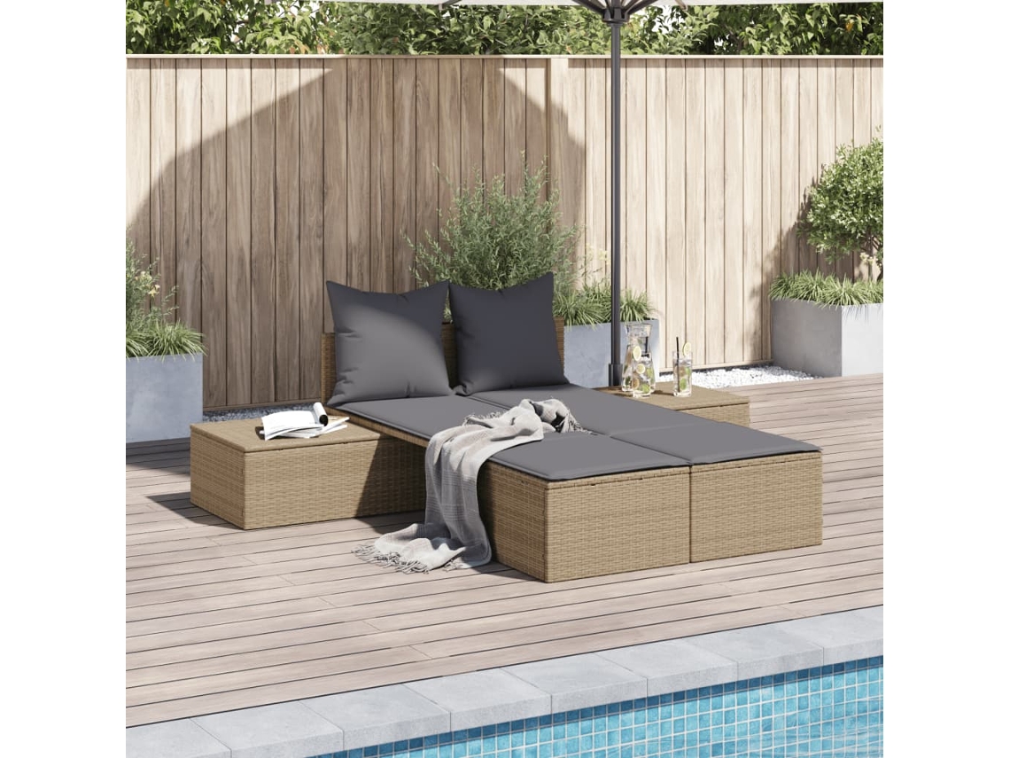 Sillón reclinable doble con cojines HARLANV1