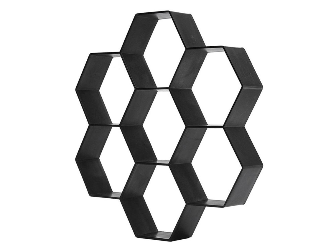 Moldes de hormigón para escalones hexagonales de jardín