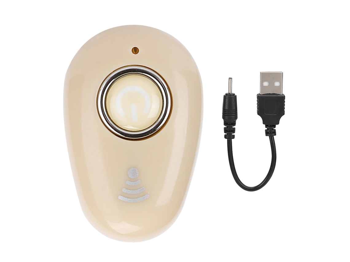 Auriculares Inalámbricos Mono Intrauditivos Bluetooth V5.0 Mini Para Deportes Y Negocios, Color Piel.