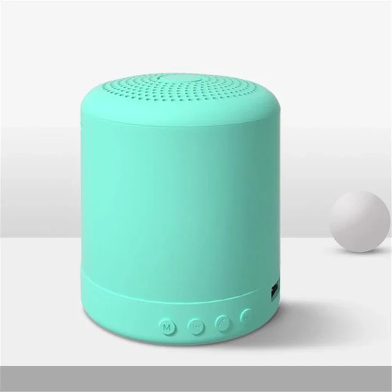 (verde) Altavoz Bluetooth Cilíndrico, Inalámbrico Y Portátil, Calidad De Sonido Hifi, Diseño Elegante.