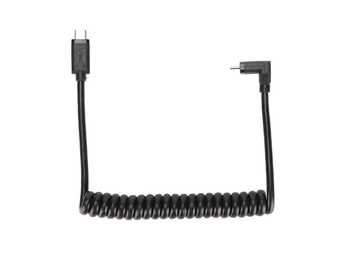 Cabo Usb C Para Usb C 3a Carregamento Rápido 10gbps 4k 60hz 1.2m Design Mola Helical