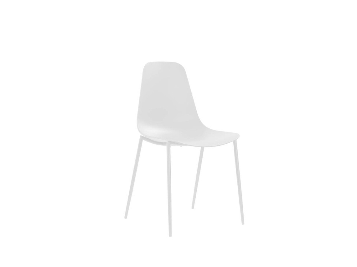 Juego de 4 Sillas HOMEMANIA Frida (Blanco - 49 x 48,5 x 88 cm)