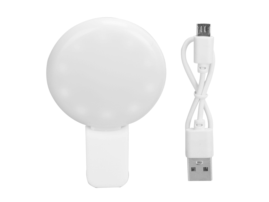 Mini Linterna Selfie Recargable De Clip Para Teléfono Con Brillo Ajustable