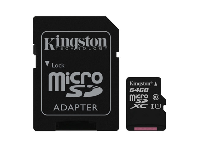 Tarjeta de Memoria KINGSTON 64GB MicroSD C10