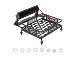 Portaequipajes Con Baca Para Coche Rc Con Luz Led Para Accesorios De Mejora De Traxxas Axial