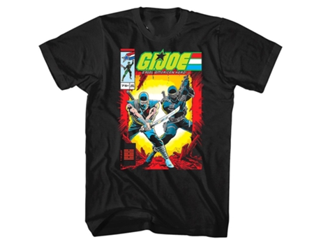 Camiseta ROCKINSTONE Storm Shadow e Snake Eyes capa de quadrinhos GI Joe (XXXL)