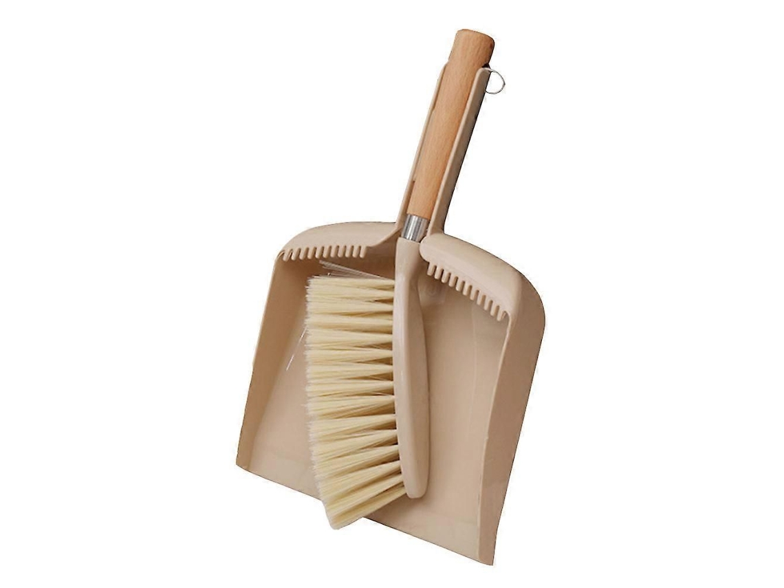 Mini escoba y recogedor para limpiar teclados, juego de 3, color beige. ELECTVAULT1