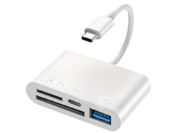 Lector de tarjetas de memoria USB-C 4 en 1 con función de carga. Tadvyyvayotoy