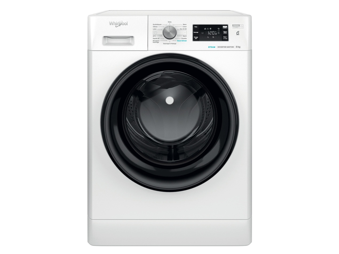 Lavadora Whirlpool FFB 8489 BV FR de carga frontal, 8 kg, 1400 rpm, blanca