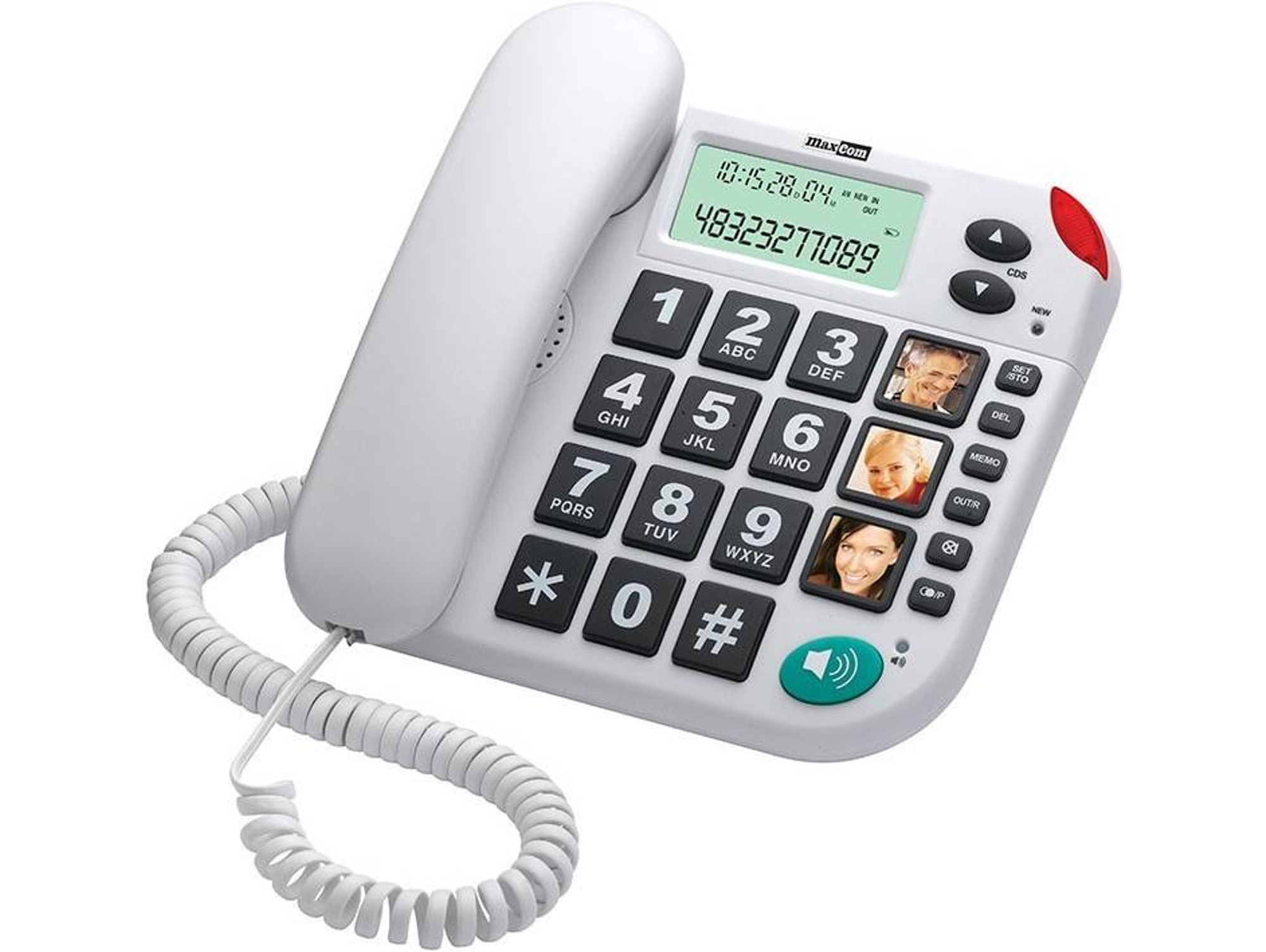 TELEFONE FIXO MAXCOM KXT480 BRANCO