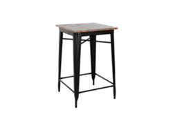 Mesa Bar Metal Madera 66x66x102cm