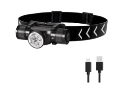 Linterna frontal H330, LED recargable de 1500 lúmenes, resistente al agua IP66, 5 modos de iluminación para ciclismo, acampada, senderismo y bricolaje.