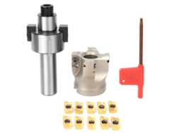 Portaherramientas de pinza para fresadora CNC BAP400R-50-22-4T con 10 insertos APMT1604
