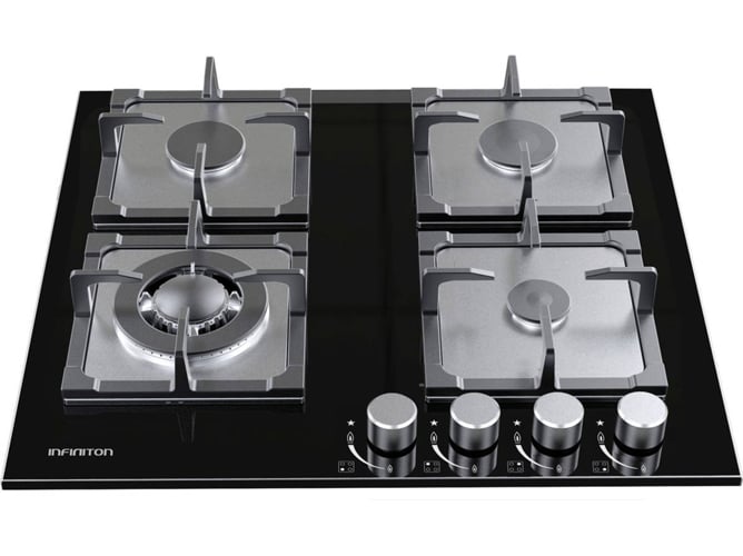 Placa de Gas INFINITON GGMCI-421 (Gas Butano-propano - 61 cm - Negro)