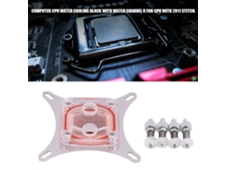Bloque De Refrigeración Por Agua Para Cpu De Computadora Con Base De Cobre Y Tapa De Pom Bloque De Refrigeración Por Agua Para Cpu