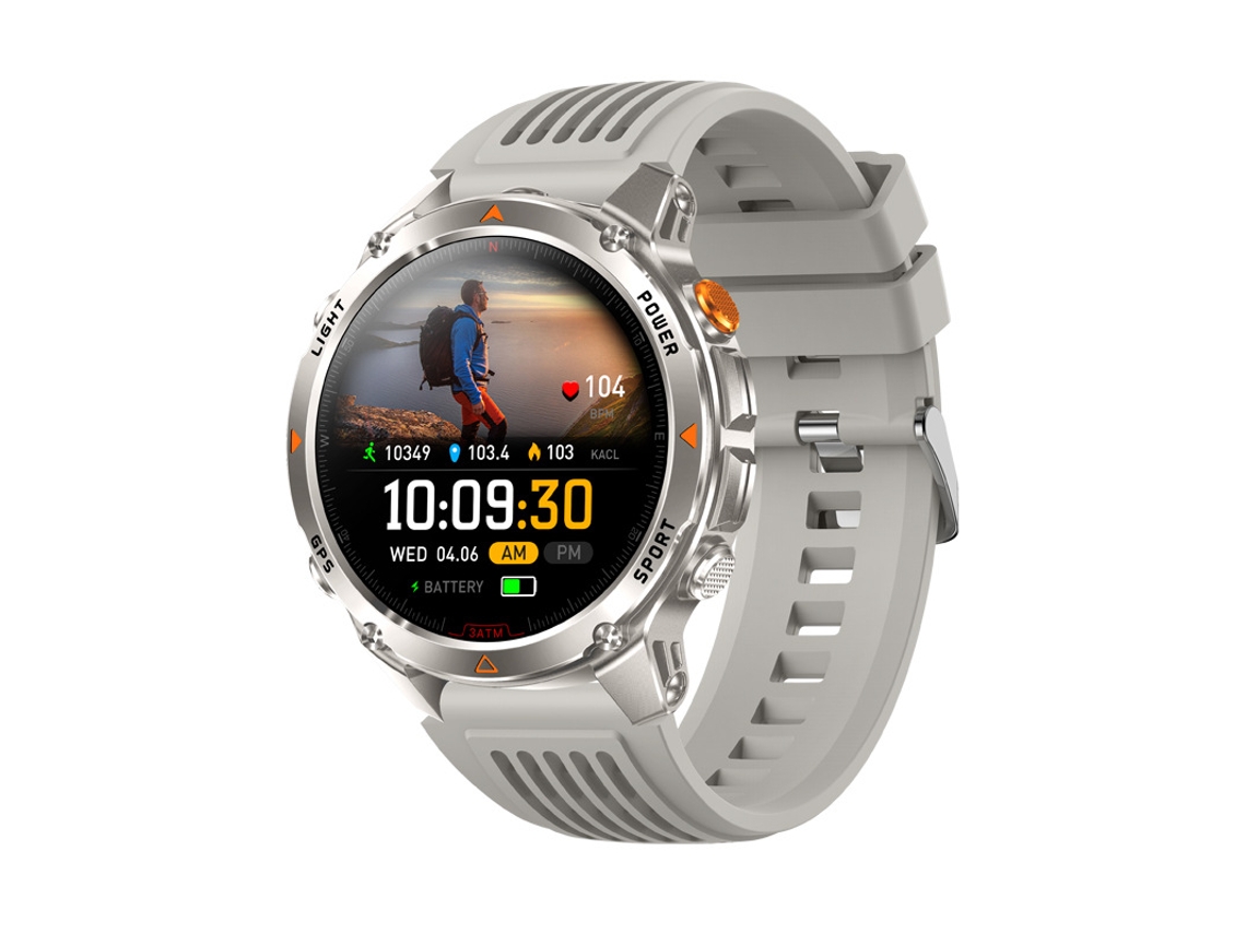 Reloj Inteligente Gps (pegamento Gris) Con Posicionamiento De Seis Estrellas, Llamadas Bluetooth Y Reloj Deportivo Resistente Al Agua.