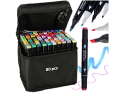 Marcadores de alcohol de doble cara en estuche 80 Soporte Pricenet