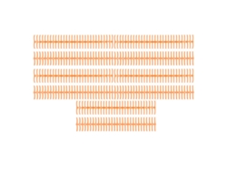 10 hojas de encuadernación en espiral de plástico de 19 mm, 30 anillas para A4, B5 y A5, 150 hojas, color naranja.