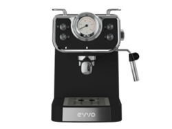 Evvo Cafetera Express Intensa Retro. 15 Bares. Cuerpo De Acero. Espressos Y Capuccinos. 950w. Doble Salida. Portafiltros. Depósito De 1.5 L. Calentamiento Rápido