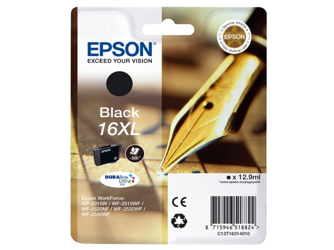 Pack ahorro cartuchos de tinta original EPSON 16XL, Bolígrafo y crucigrama, C13T16314022, T1631