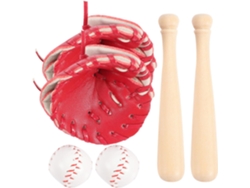 Juego De 2 Mini Bates De Béisbol, Decoraciones En Miniatura Para Casas De Muñecas, Decoraciones Para Pasteles.
