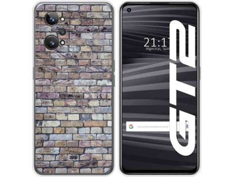 Carcasa para Realme GT 2 5G TUMUNDOSMARTPHONE Dibujos Ladrillo 02 Multicolor