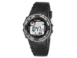 Reloj Digital Deportivo Impermeable Con Luz De Fondo Pulsera Suave Para Niños Plata