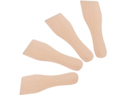 Raspador De Mantequilla - Juego De 4 Piezas Espátula Pequeña De Madera